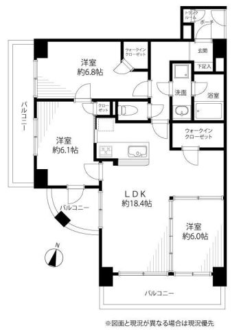 間取　3LDK
